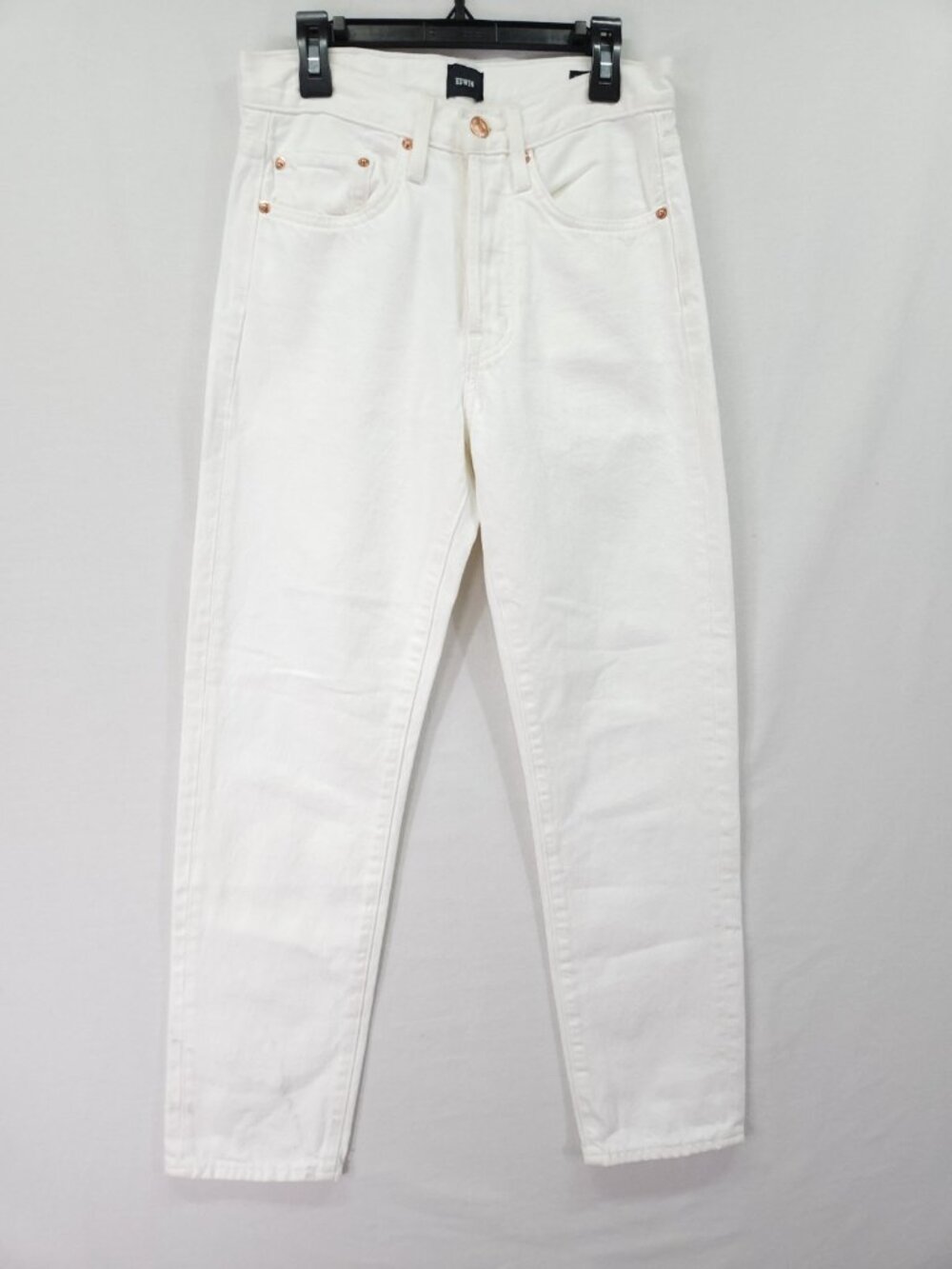 Edwin USA Womens Straight Leg Jeans Hana Classic Size 24 White Denim Minimalist